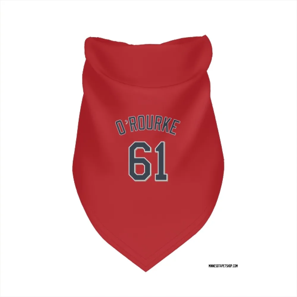 Minnesota Twins Ryan O'Rourke Red Pet Bandana for Dog & Cat