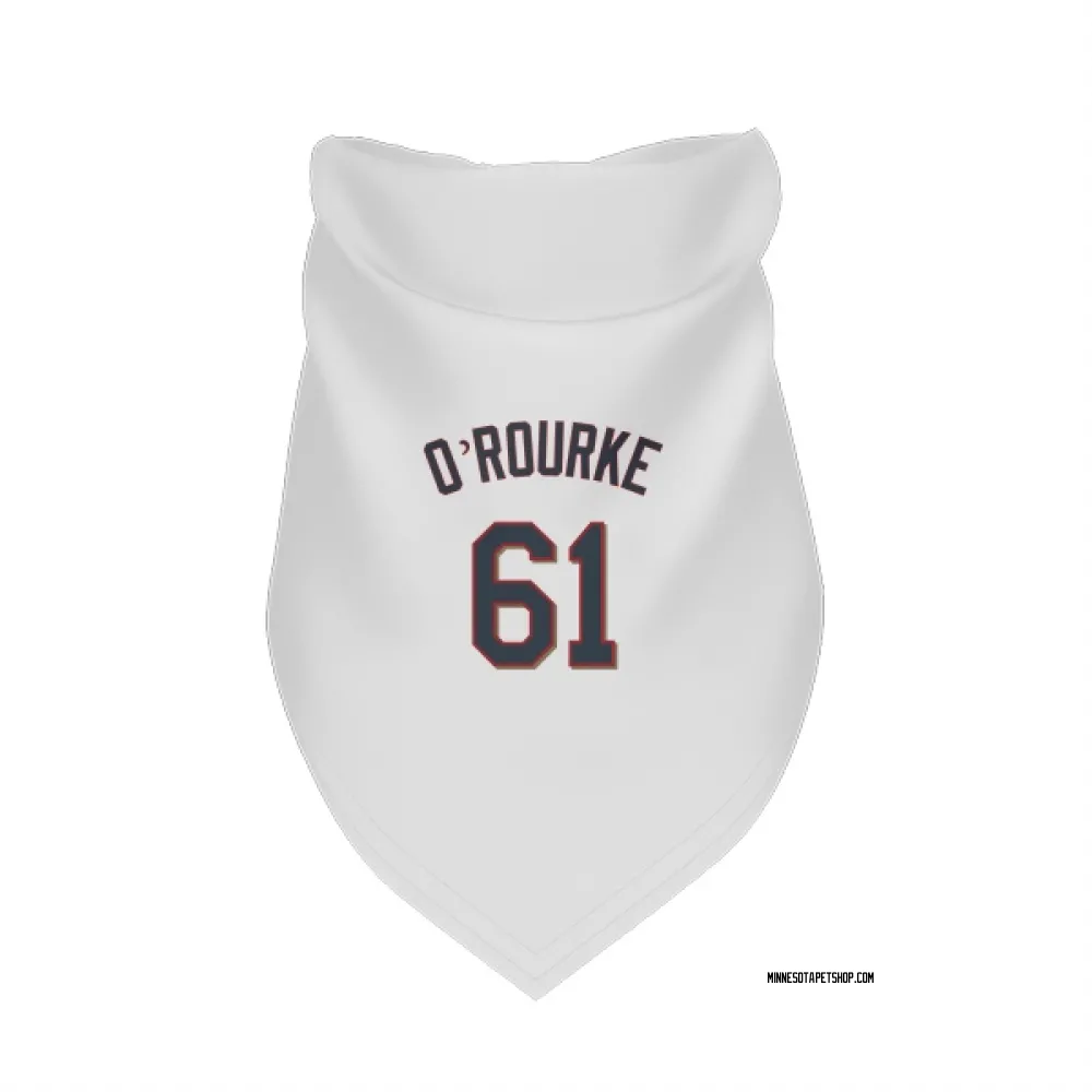 Minnesota Twins Ryan O'Rourke White Pet Bandana for Dog & Cat