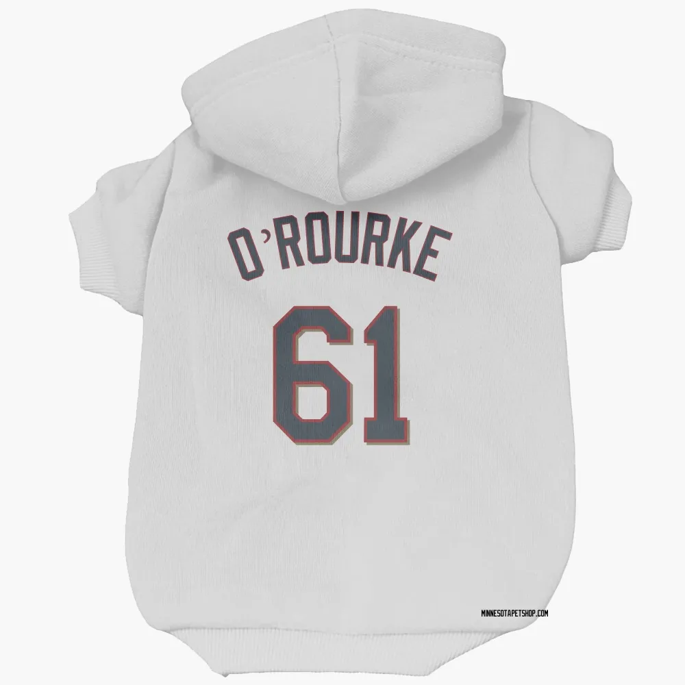 Minnesota Twins Ryan O'Rourke White Pet Hoodie for Dog & Cat