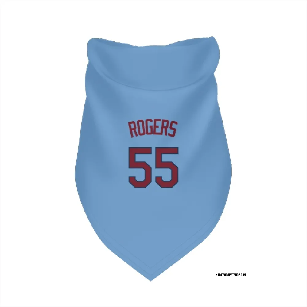Minnesota Twins Taylor Rogers Light Blue Pet Bandana for Dog & Cat