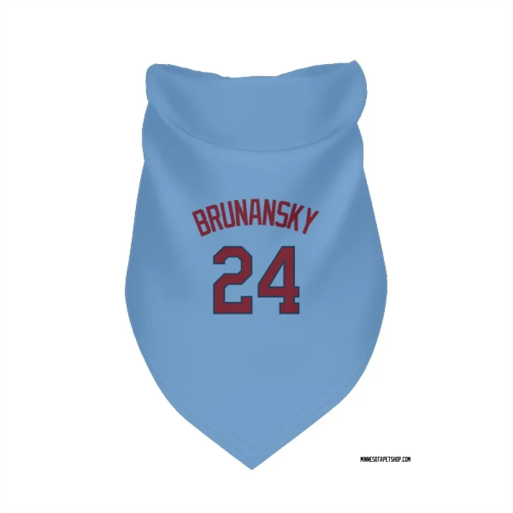 Minnesota Twins Tom Brunansky Light Blue Pet Bandana for Dog & Cat