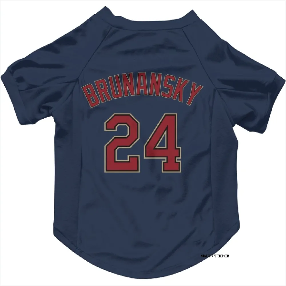 Minnesota Twins Tom Brunansky Navy Pet Jersey for Dog & Cat