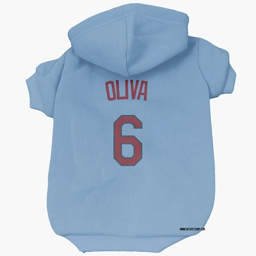 Minnesota Twins Tony Oliva Light Blue Pet Hoodie for Dog & Cat
