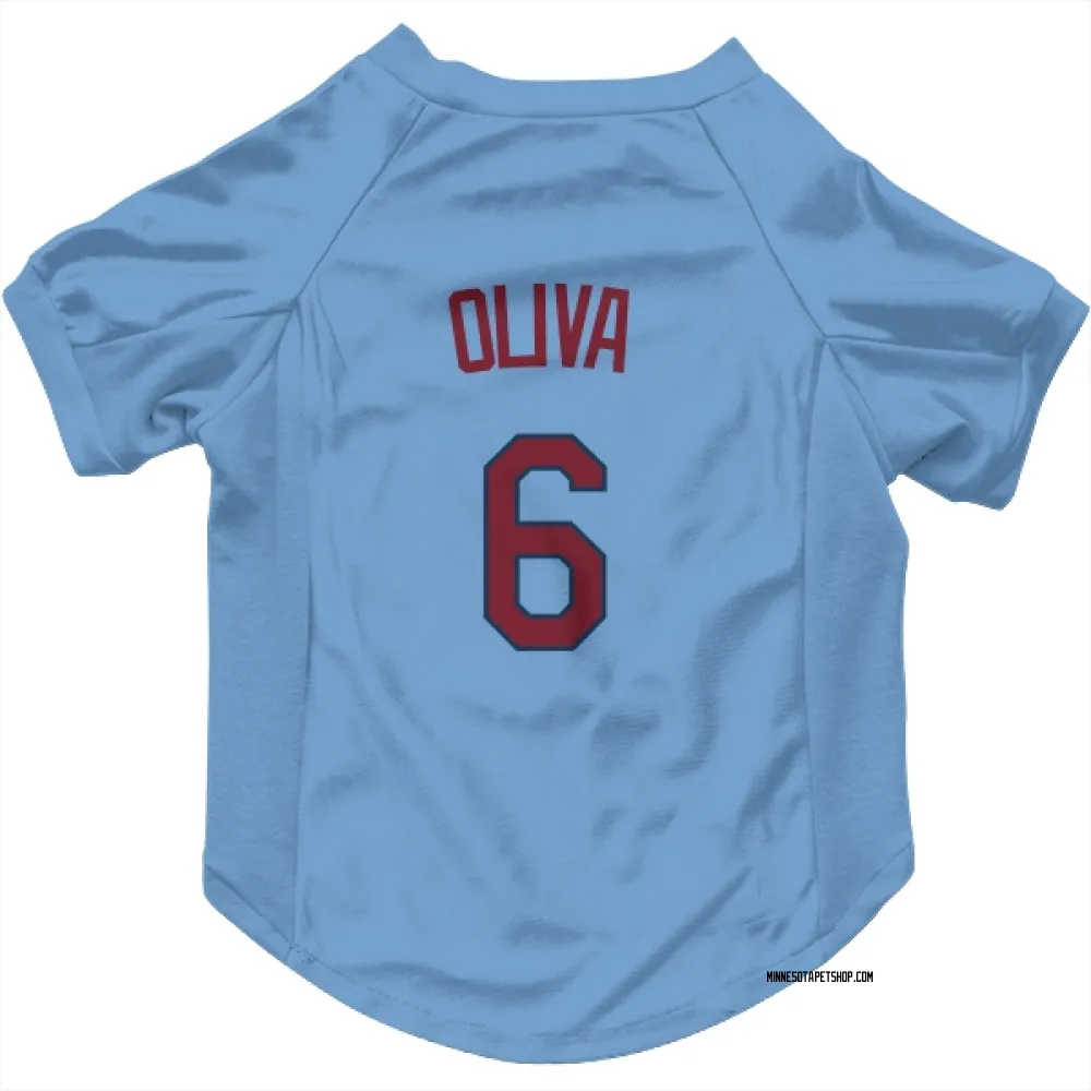 Minnesota Twins Tony Oliva Light Blue Pet Jersey for Dog & Cat
