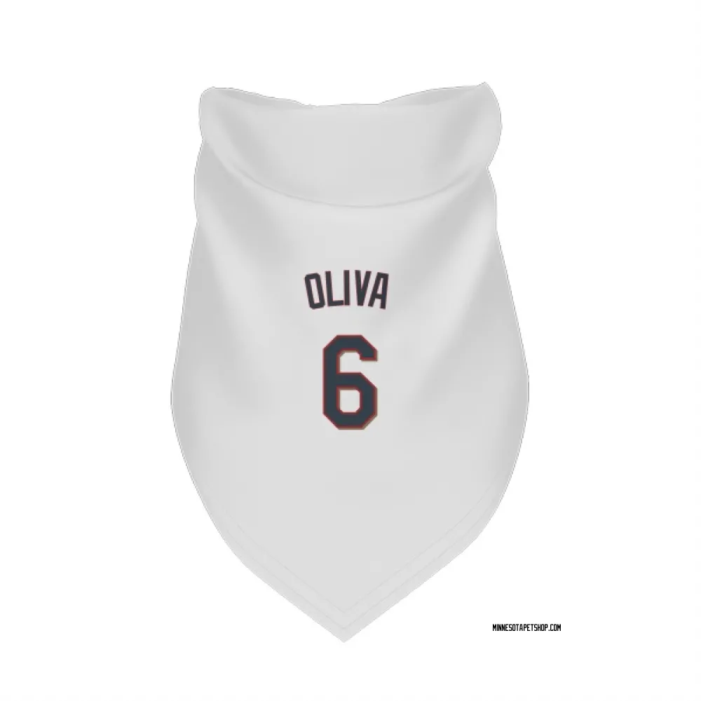 Minnesota Twins Tony Oliva White Pet Bandana for Dog & Cat