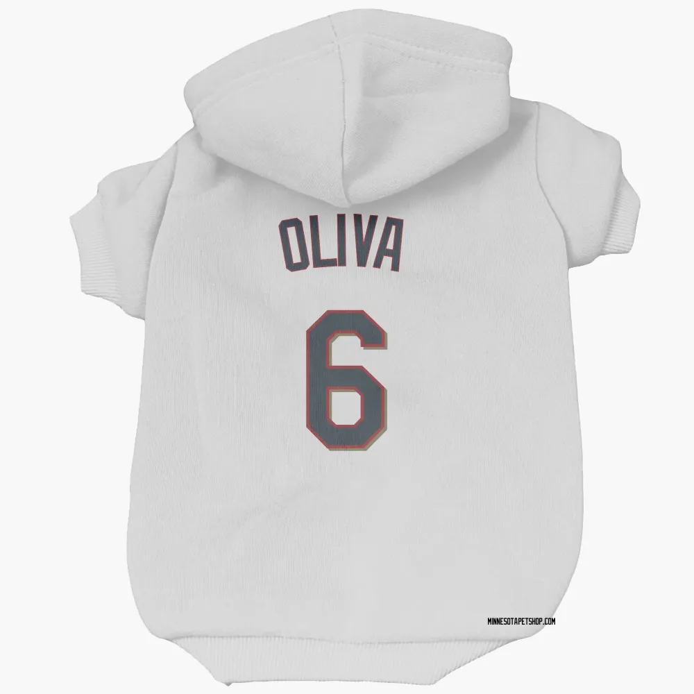 Minnesota Twins Tony Oliva White Pet Hoodie for Dog & Cat