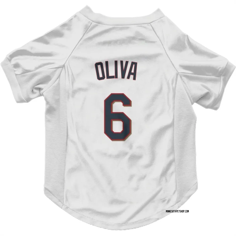 Minnesota Twins Tony Oliva White Pet Jersey for Dog & Cat