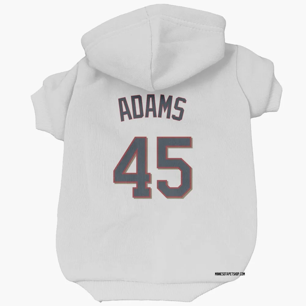 Minnesota Twins Travis Adams White Pet Hoodie for Dog & Cat