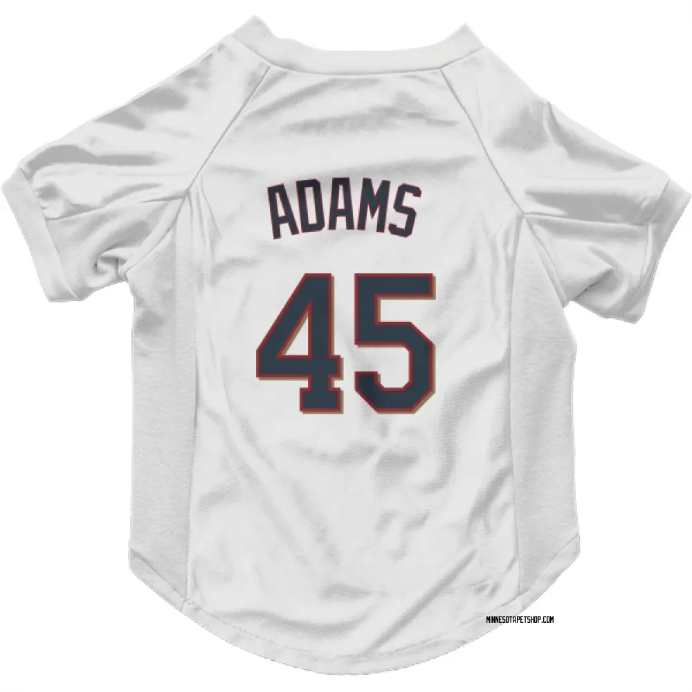 Minnesota Twins Travis Adams White Pet Jersey for Dog & Cat