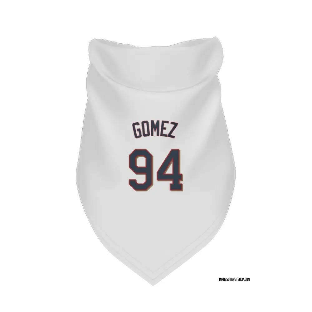 Minnesota Twins Yoendrys Gomez White Pet Bandana for Dog & Cat