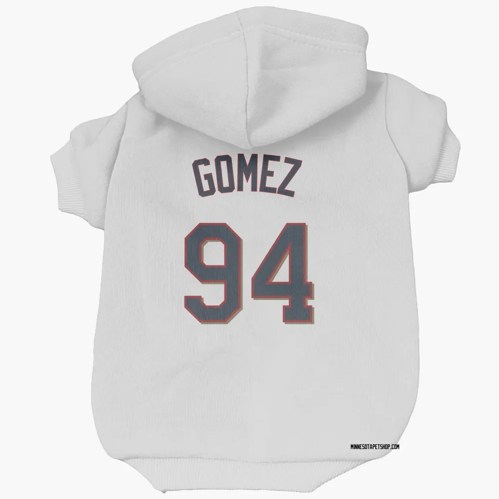 Minnesota Twins Yoendrys Gomez White Pet Hoodie for Dog & Cat