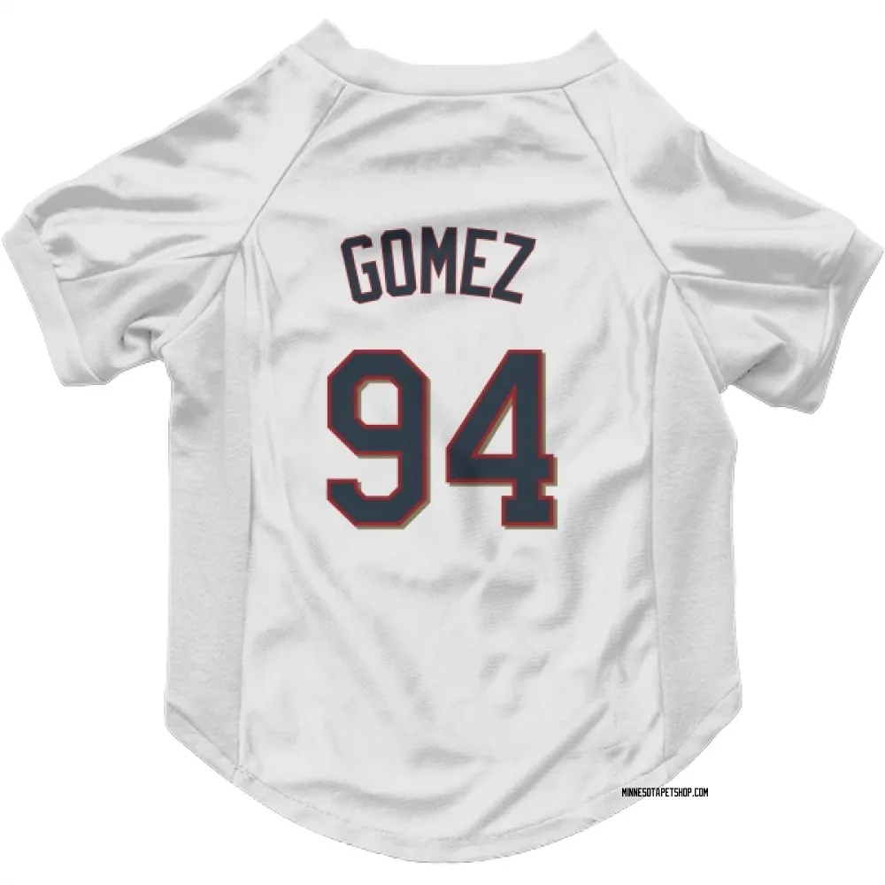 Minnesota Twins Yoendrys Gomez White Pet Jersey for Dog & Cat
