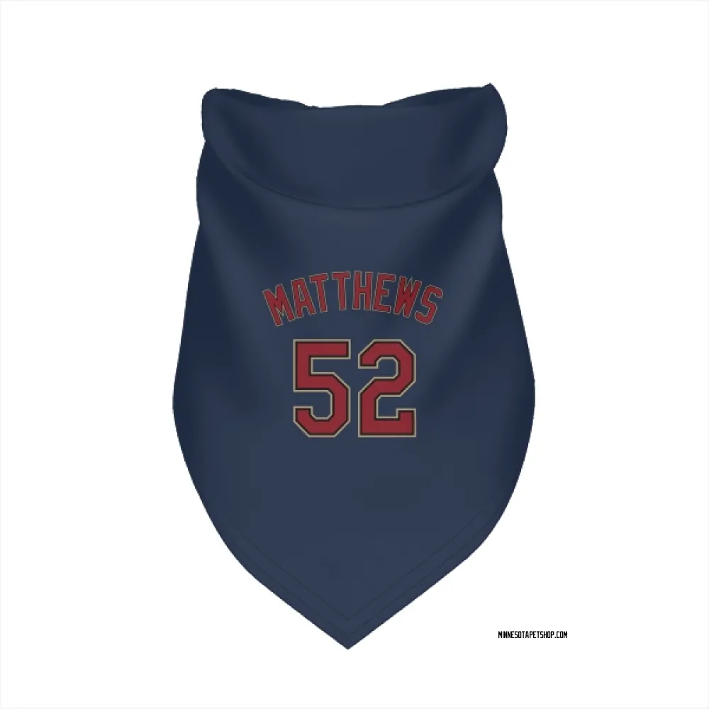 Minnesota Twins Zebby Matthews Navy Pet Bandana for Dog & Cat