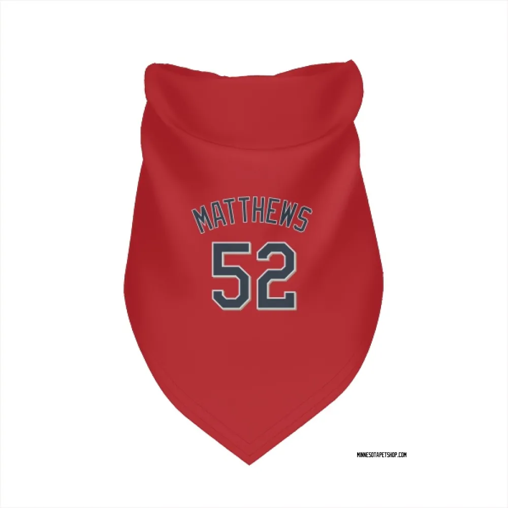 Minnesota Twins Zebby Matthews Red Pet Bandana for Dog & Cat